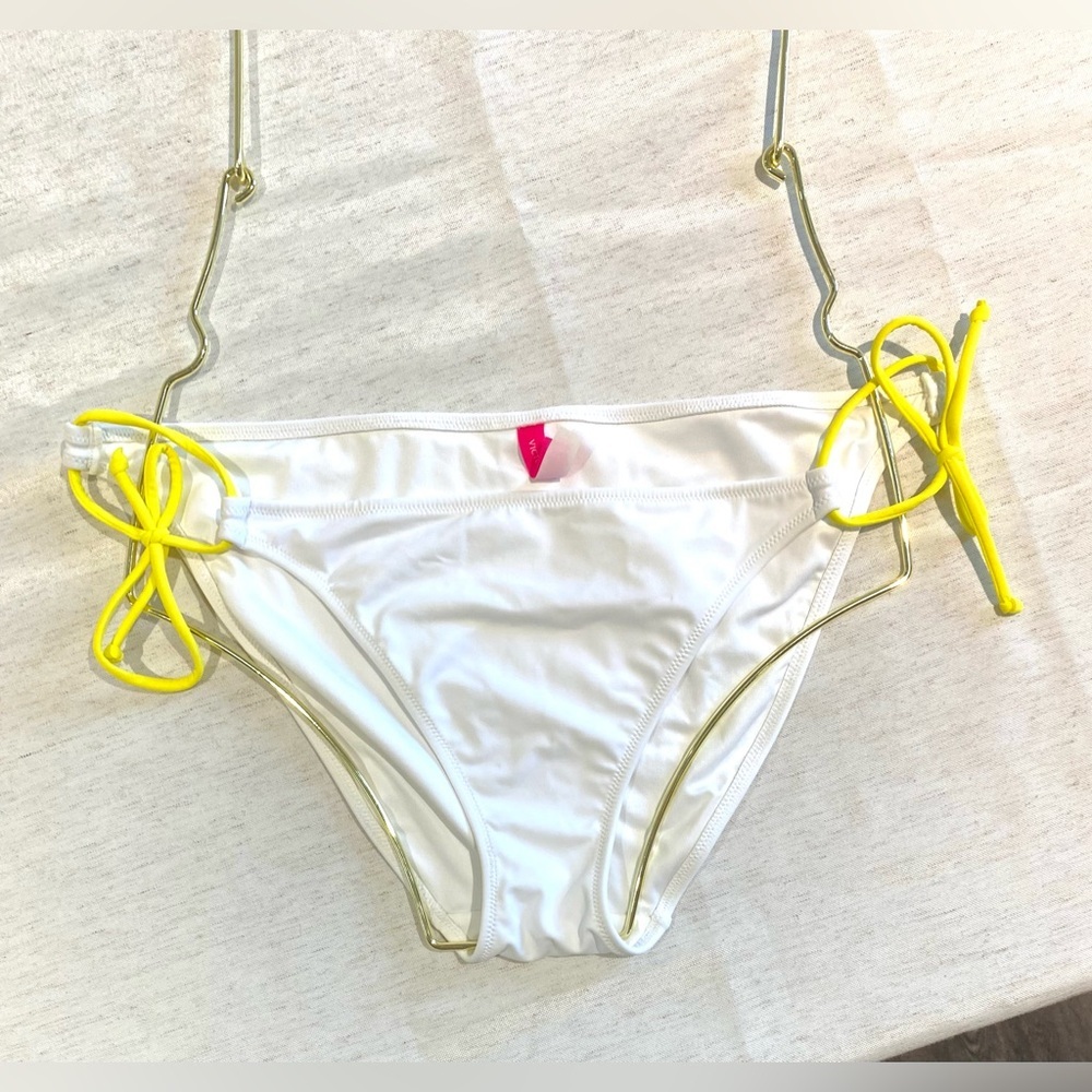 NWOT - Victoria's Secret White Adjustable Bikini Bottom